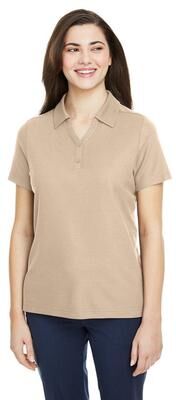 CORE365 CE112W Women's Fusion ChromaSoft Pique Polo Shirt in Stone size 4XL   Polyester