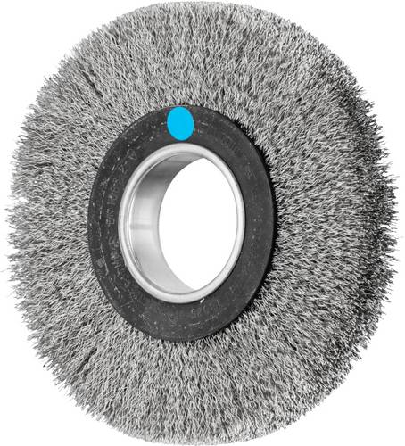 PFERD TOOLS Rundbürste breit ungezopft RBU Ø 180 x 25mm variable Bohrung Edelstahl-Draht-Ø 0,30 für Schleifbock 1 POS RBU