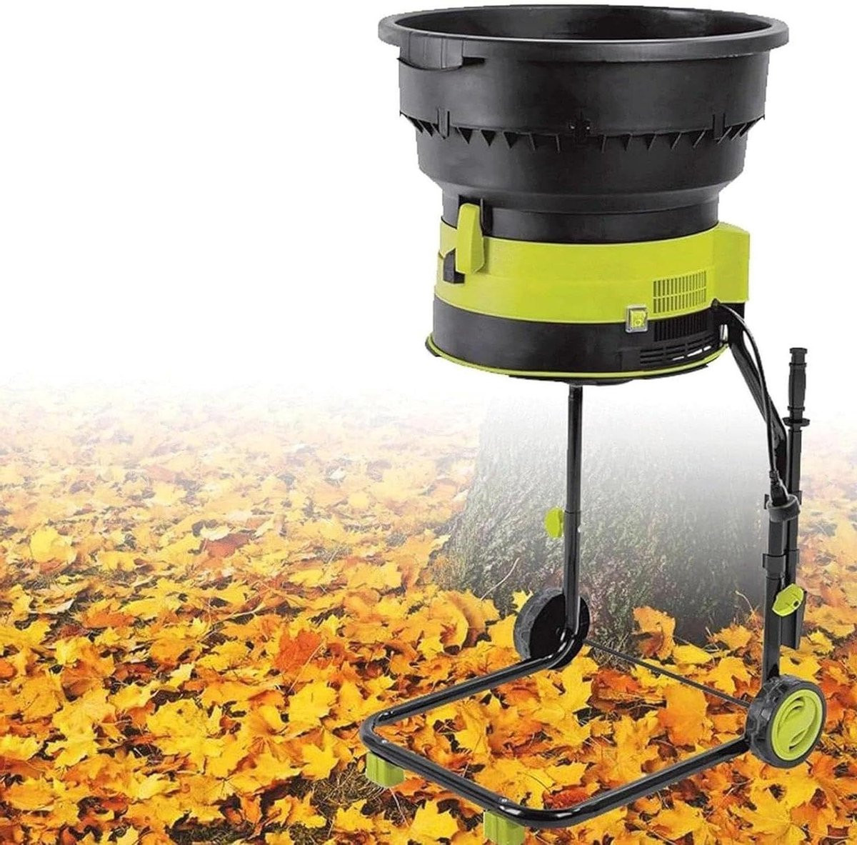 Elektrische Bladhakselaar Zwart - 2500W Tuinafval Verkleiner