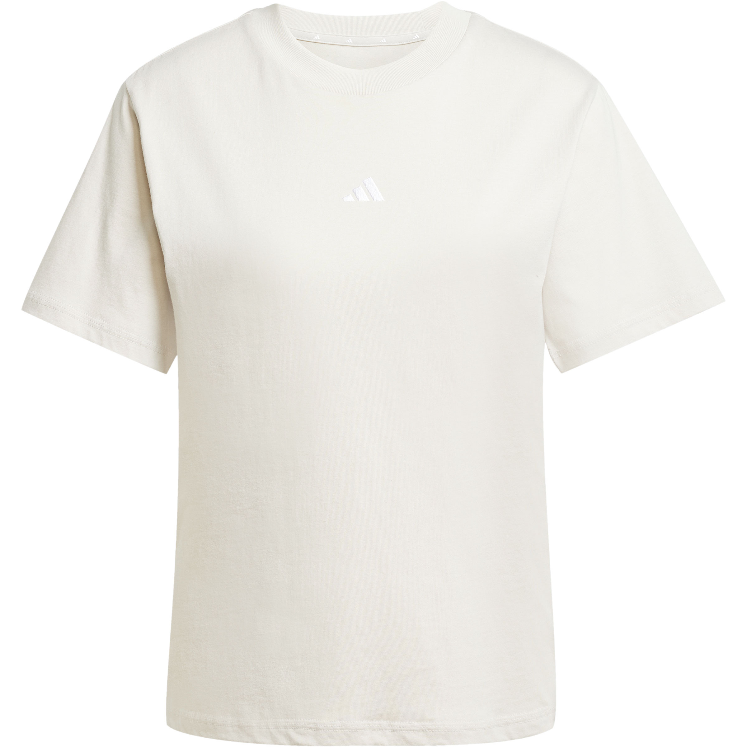 adidas Essentials Small Logo Cotton Damen T-Shirts weiss Größe XS Lifestyle Widerstandsfähig