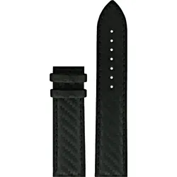 Certina - Leder Lederarmband 21mm/20mm C610016427 - carbonfasermotiv-prägung,kalb,schwarz