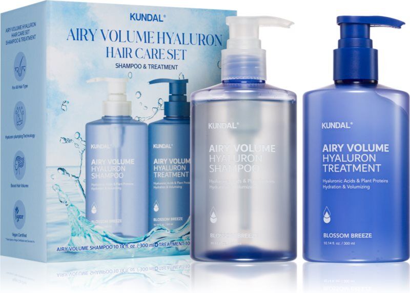KUNDAL Airy Volume Hyaluron Set coffret cadeau pour cheveux