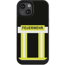 Nivocase Hülle für Apple iPhone 15 Handyhülle NIVOcore Case Schwarz Beruf Feuerwehr Feuerwehrmann (Apple iPhone 15), Smartphone Hülle, Schwarz