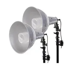 Helios BIGLAMP 501 Mega-Set (Studioleuchte), Dauerlicht, Silber, Schwarz