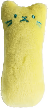 Inspire Curations MintyPaw Catnip Plush Chew Toy small Yellow