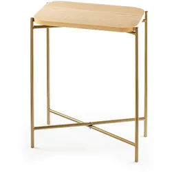 RECHTECKIGER beistelltisch mit metallfüssen 26/40/56 cm