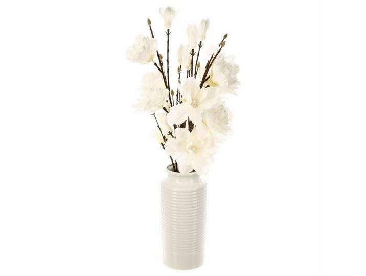 Atmosphera Createur d´interieur Magnolie in einer Vase 30/30/75 cm, Weiß, Kunststoff, Rund, 75 cm, Dekoration, Blumen & Blumentöpfe, Kunstblumen