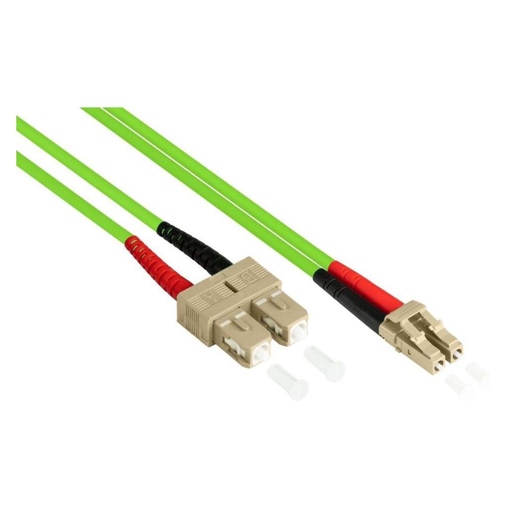 Varia SO-37819 - Patchkabel LWL Duplex OM5 (Multimode, 50125) LCSC, LSZH, 0,5m (0.50 m) (SO-37819)