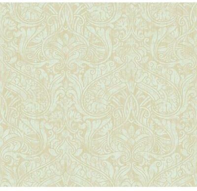 Seabrook Designs Twain Damask Unpasted Wallpaper