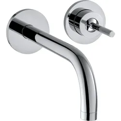 Axor Uno Wand Waschtischarmatur 38113000 chrom, mit Rosetten, Ausladung 165mm