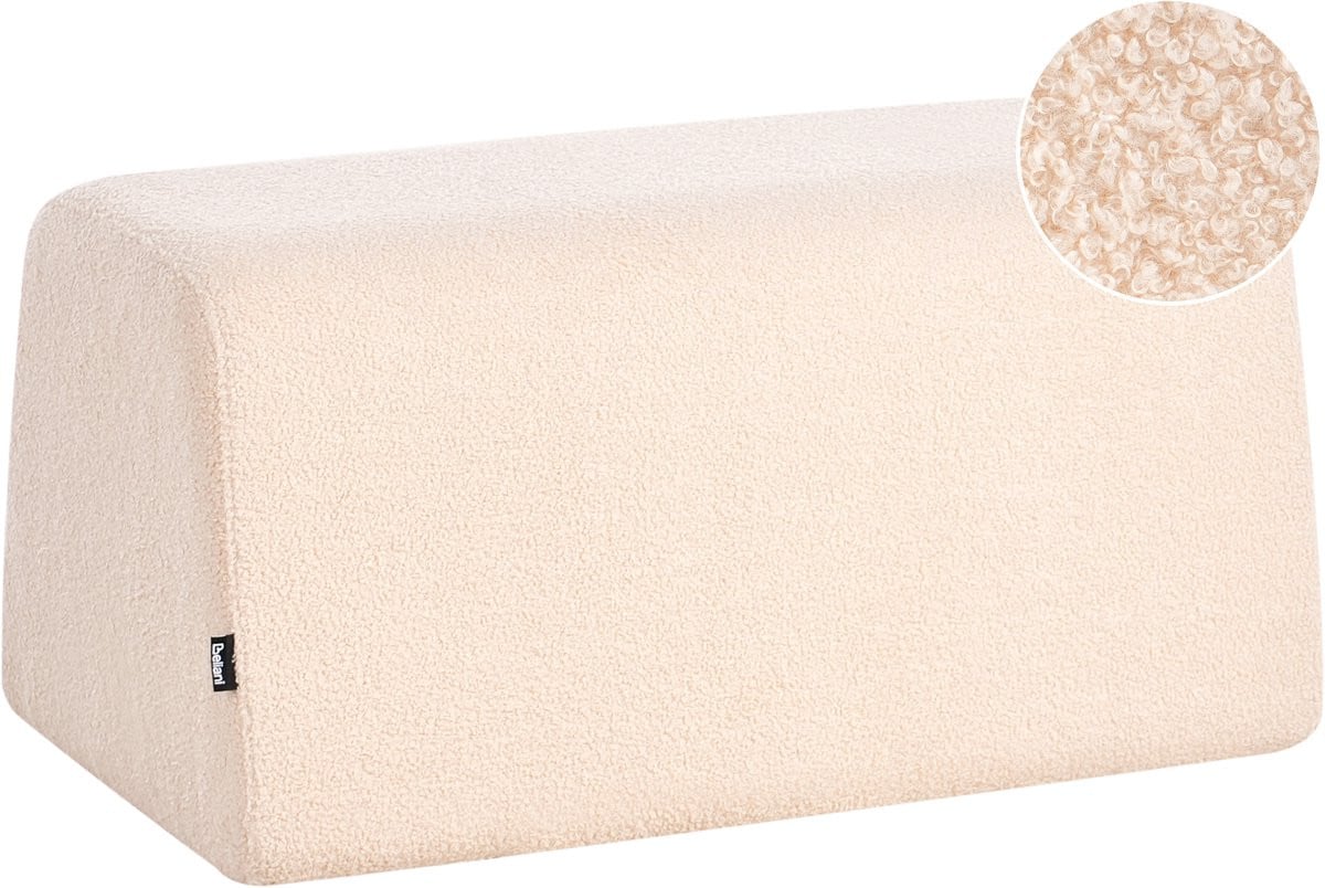 Beliani Poef Sinclair - Beige - Bouclé
