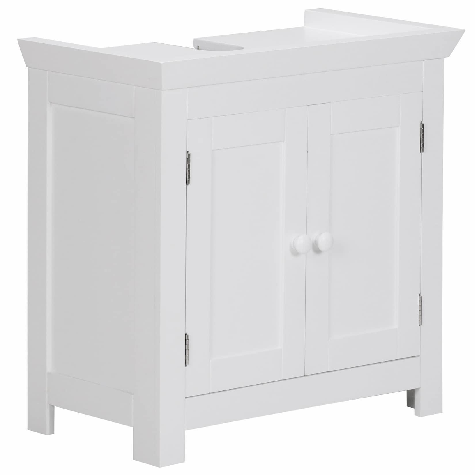KADIMA DESIGN Klassischer Landhausstil Waschbeckenunterschrank, 50x25x41 cm, MDF - Stabil & Geräumig