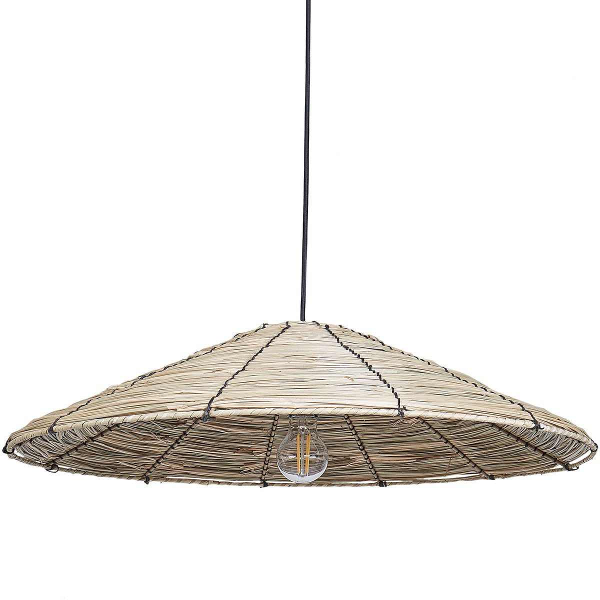 Beliani Hanglamp Boho Stijl Rattan en Metaal