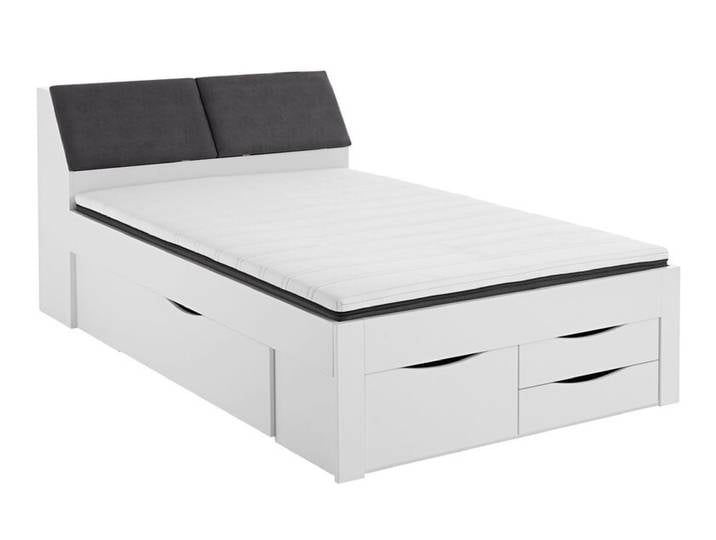 Stauraum-/Funktionsbett MAXI 140 x 200 cm weiß