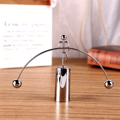 Inspire Curations Kinetic Weightlifting Balance Toy Steel Physics Desk Decor For Stress Relief Kinetic Weightlifting Balance Toy Steel Physics Desk Decor For Stress Relief