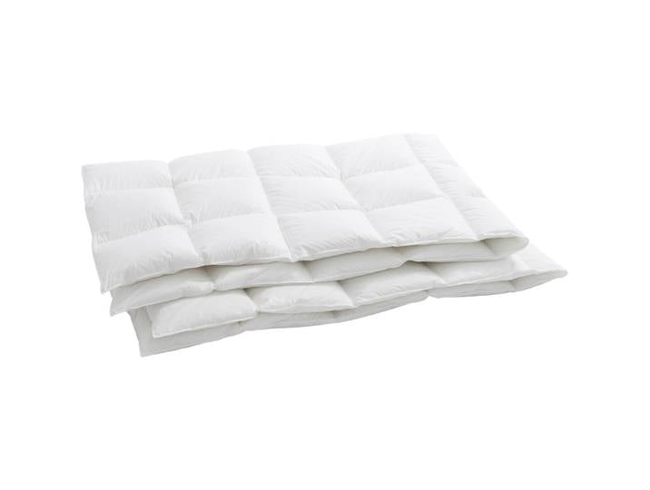 Billerbeck Daunenduvet Bern weiss Baumwolle/Daunen/Federn 160 x 210 cm Gänsedaunen/Gänsefedern - Material: 90 % Gänsedaunen, 10 % Federchen Bezug: 100