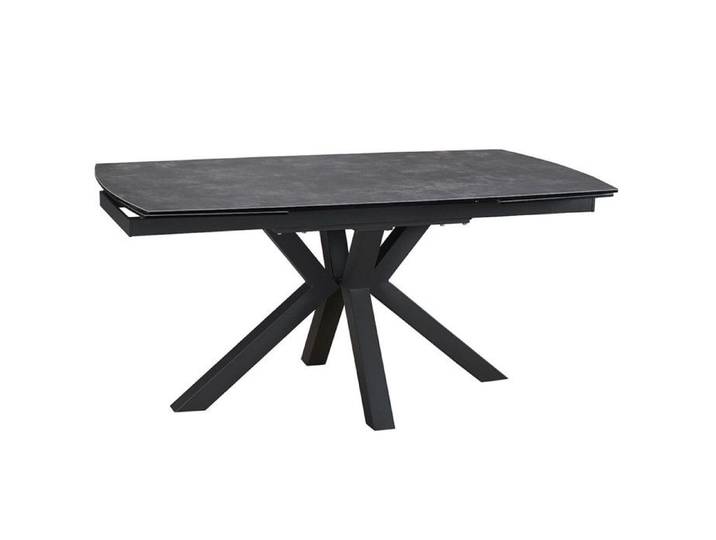 PILOM - Table de Repas Allongeable Céramique Marron