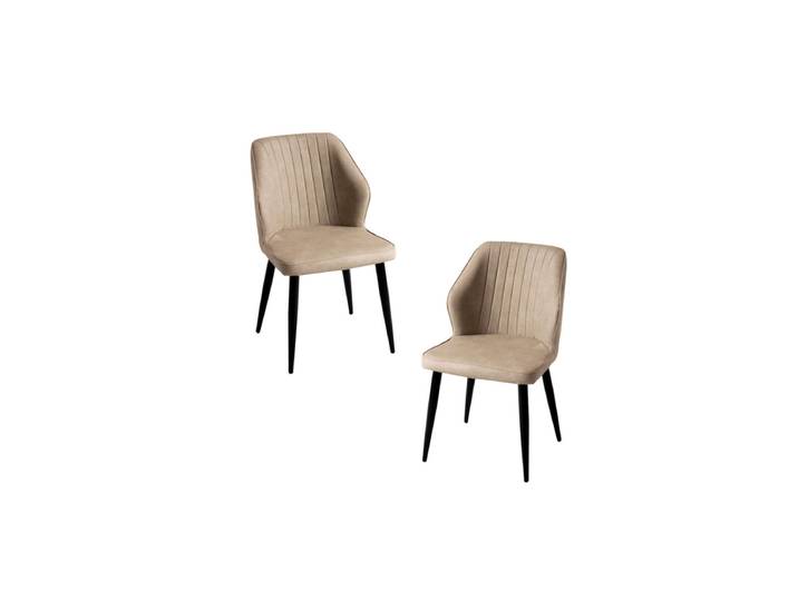 2er Set Wenye Stühle - Beige