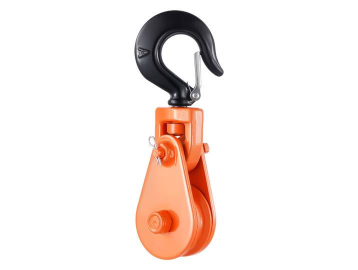 Vevor Bloc Dearrachage Avec Crochet Pivotant\, 2 T\, Poulie De Mouflage 72\,6 Mm Pour Corde De 9\,5 Mm\, Pour Operations De Remorquage Et De Recuperation Sur Depanneuses\, Treuils De Transport De Voitures