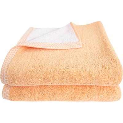 Handtücher DYCKHOFF "Pure Natural Uni", orange, B:50cm L:100cm, Frottier, Baumwolle, Handtücher, BIO Baumwolle, GOTS