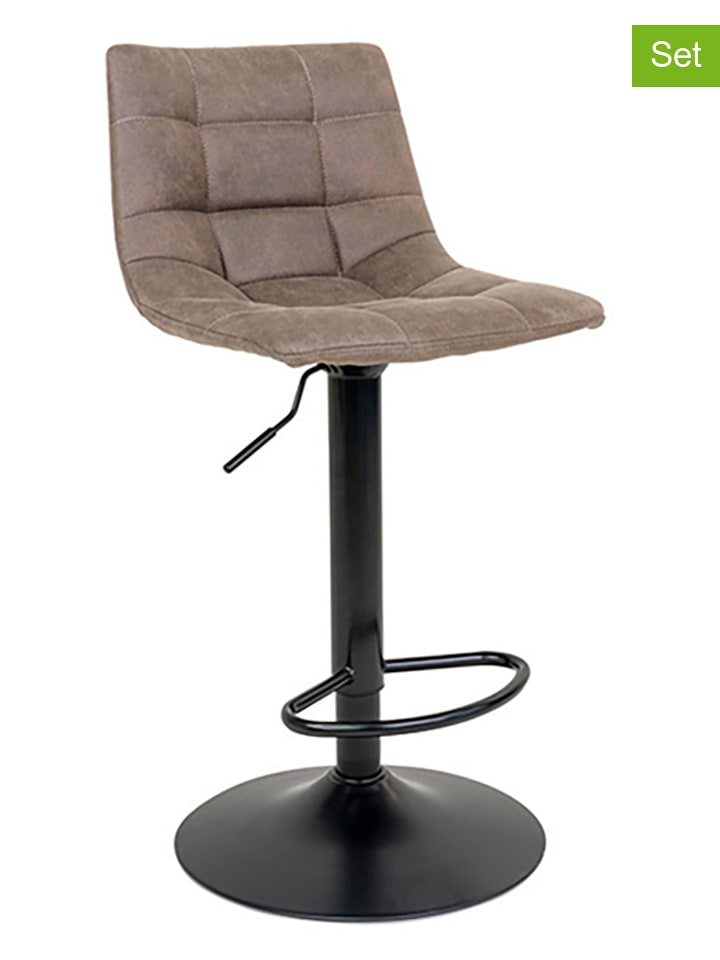 House Nordic 2er-Set: Barhocker in Beige - (B)42 x (T)42 cm - onesize
