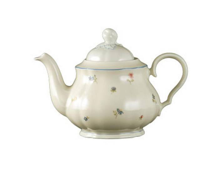 Seltmann Weiden Teekanne, Creme, Keramik, Blume, 1,15 l, Geschirr, Kannen & Karaffen, Teekannen