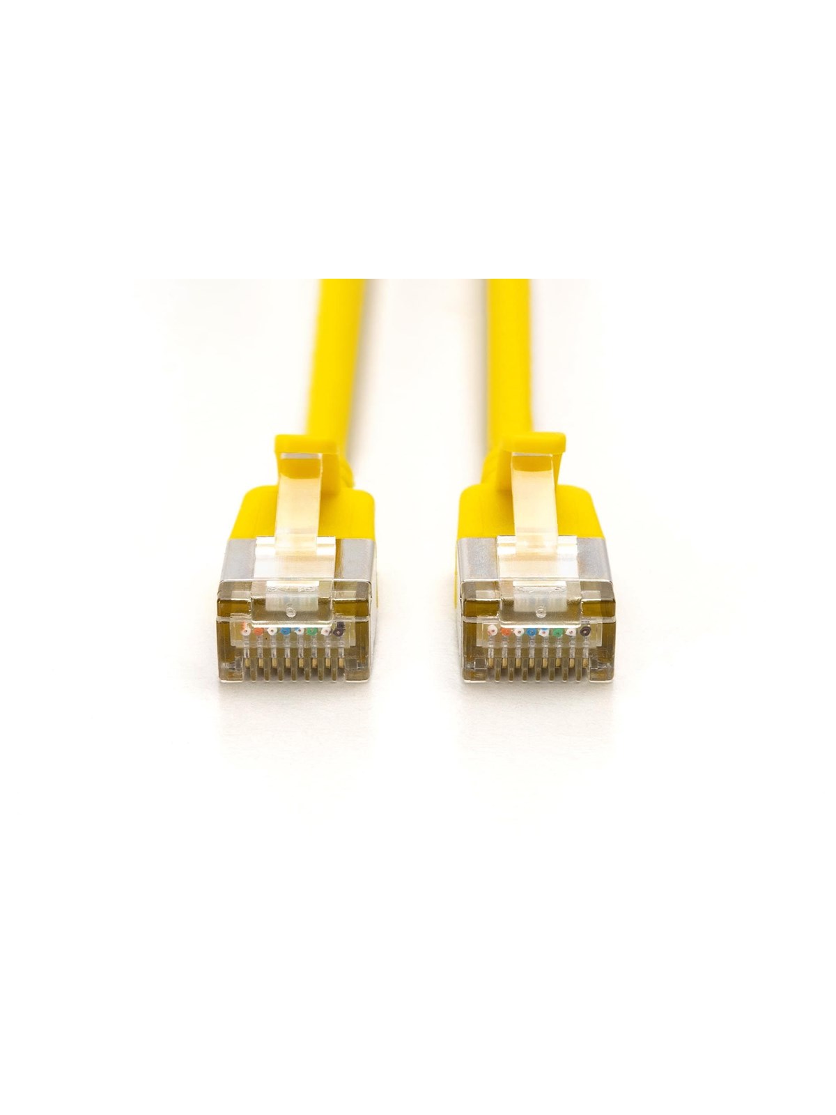 DIGITUS CAT 6A F-FTP Slim Patch Cord - 0.5m - Gelb - 0.5m
