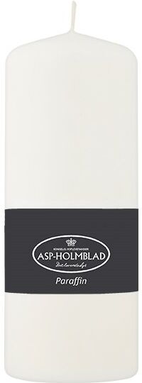 ASP-Holmblad Bloklys, Paraffin, 5,8x18 Cm, Hvid