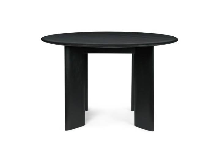 Ferm Living Bevel Esstisch Ø117 cm Schwarz geölte Buche