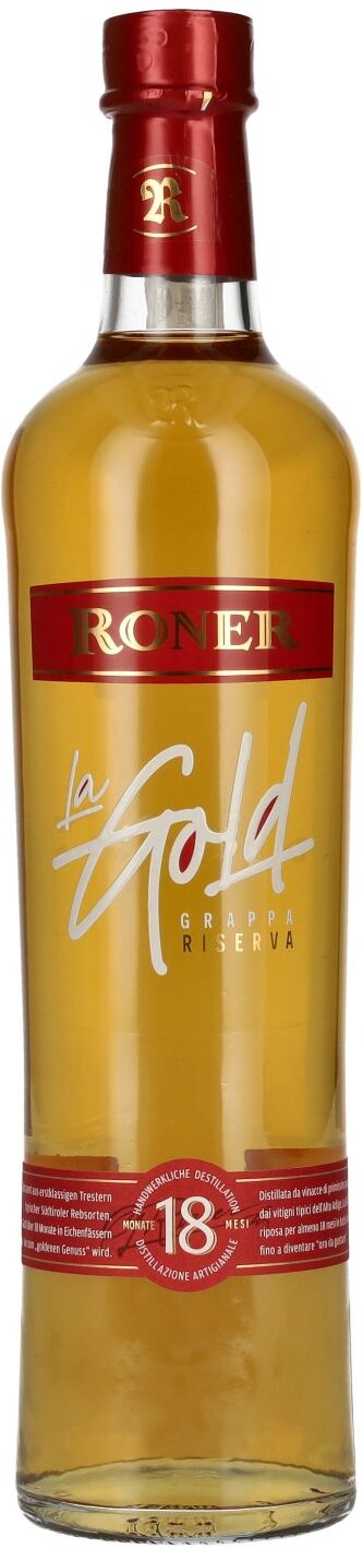 Roner Grappa Riserva La Gold 40% Vol. 0,7l