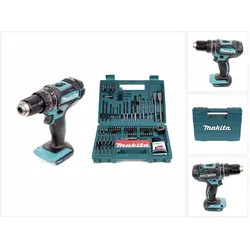 Makita, Bohrmaschine + Akkuschrauber, DHP 482 Z + Bit & Bohrer-Set