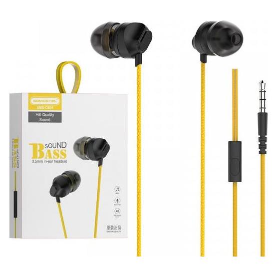 Somostel SMS-CS04 Kopfhörer Kabelgebunden im Ohr Anrufe/Musik Gelb (Kabelgebunden) (SMS-CS04 YELLOW)