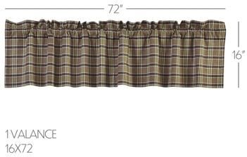 VHC Brands Cider Mill Plaid Valance 16x90 - M