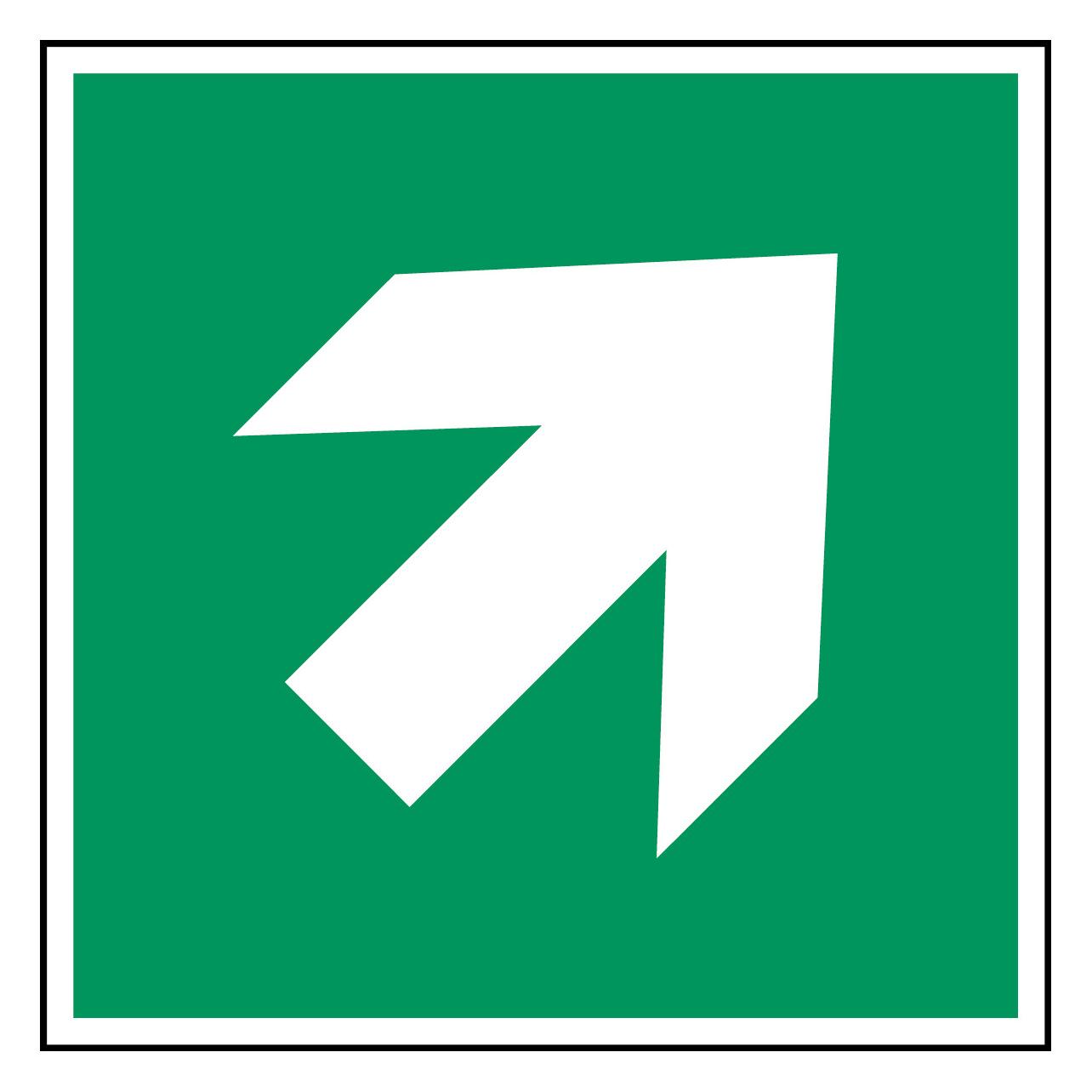 Brady ISO Safety Sign - Direction (PIC A045-010X010-PE-SHEET/1)