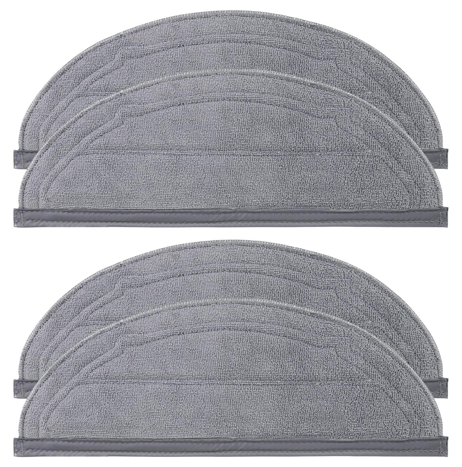 Selius Mop Pads voor Q10 S5+/Q10 S5 robotstofzuiger, 4 stuks wasbare en herbruikbare doekjes