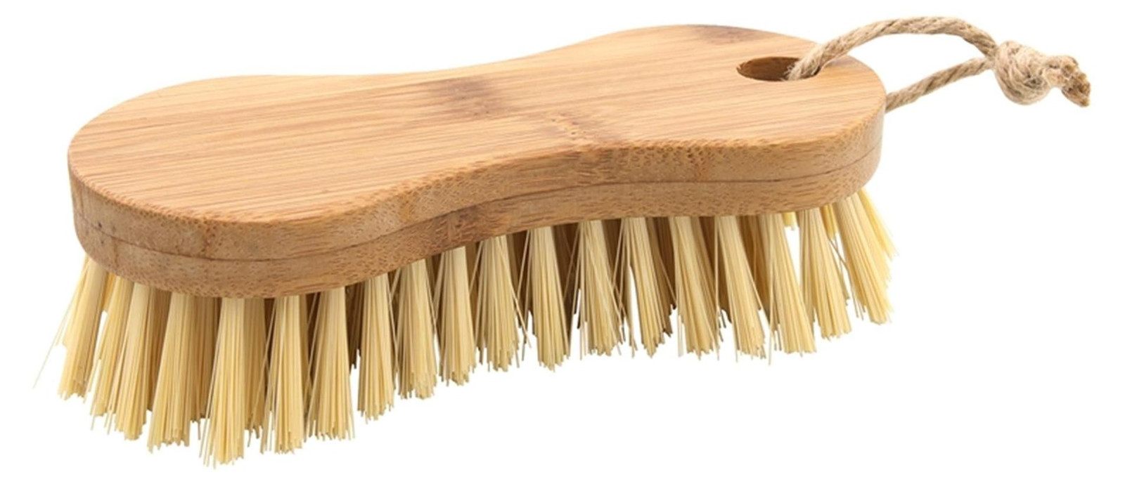 Bamboe borstel met koord - 6 x 17 cm