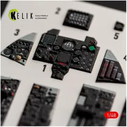 Kelik F-4E Terminator - interior 3D decals for Hasegawa