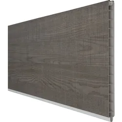 GroJa BasicLine PVC-Steckzaun Sichtschutzzaun Grey Ash Cut Einzelprofil Sichtschutz Lamellenzaun