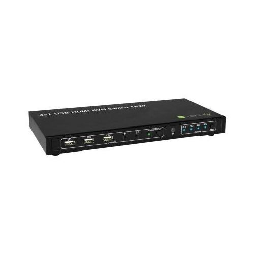 Techly KVM Switch USB, HDMI, 4K, 4 Wege