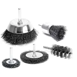 S&R Drahtbürsten für Bohrmaschine 5-teilig