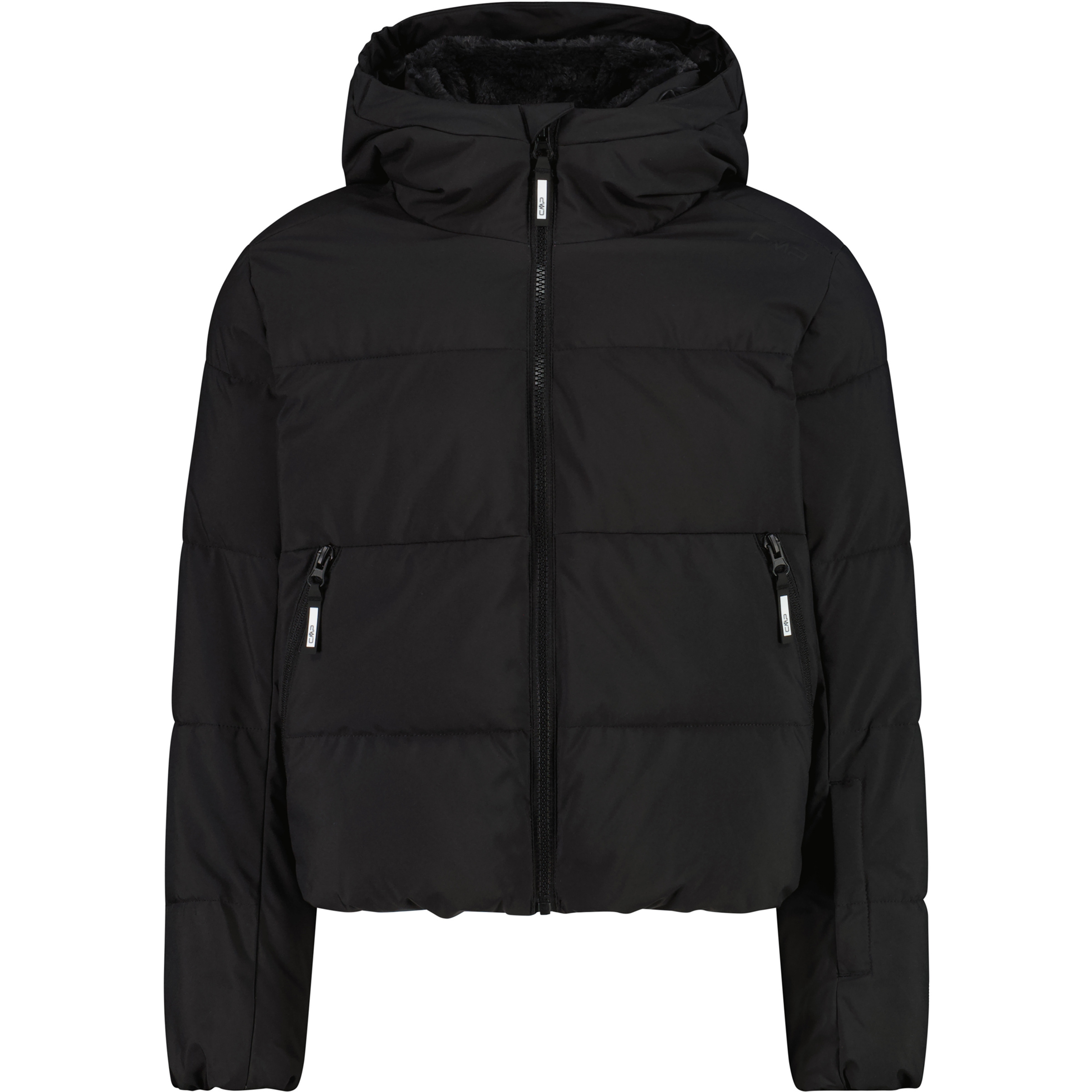 CMP Kinder Isolationsjacke schwarz Größe 128 Skifahren Wasserabweisend
