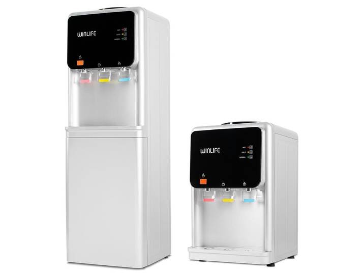 WINLIFE Heißwasserspender WINLIFE® Elektrischer Wasserspender Mini + Wasserspender Groß Silber, Elektrischer Getränkespender Wasserspendergerät mit Kindersicherung
