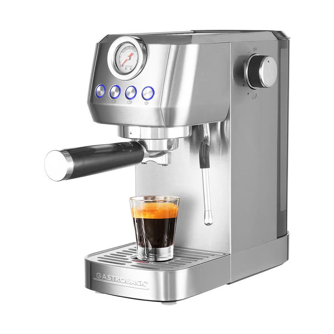 Gastroback Design 42721 Piccolo Pro Espressomachine Zilverkleurig