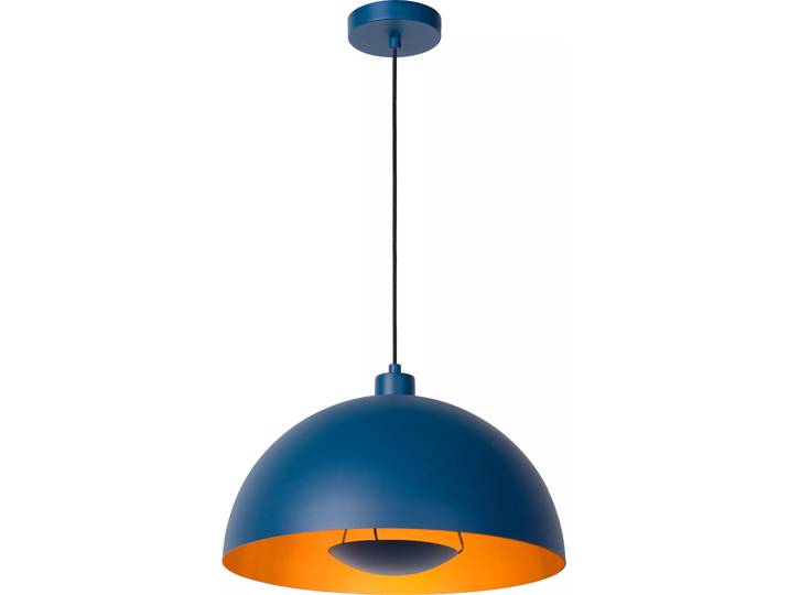 Suspension SIEMON bleue 1xE27x40W en métal\, dimensions : 150x40x40 cm\, IP20\, Lucide