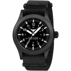 KHS PLABSS.NB Armbanduhr Platoon Stahl Solar Schwarz