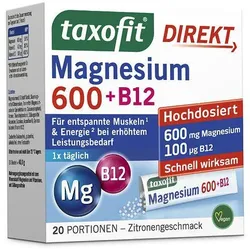 Taxofit Magnesium 600 + B12 Direktgra. 20 ST
