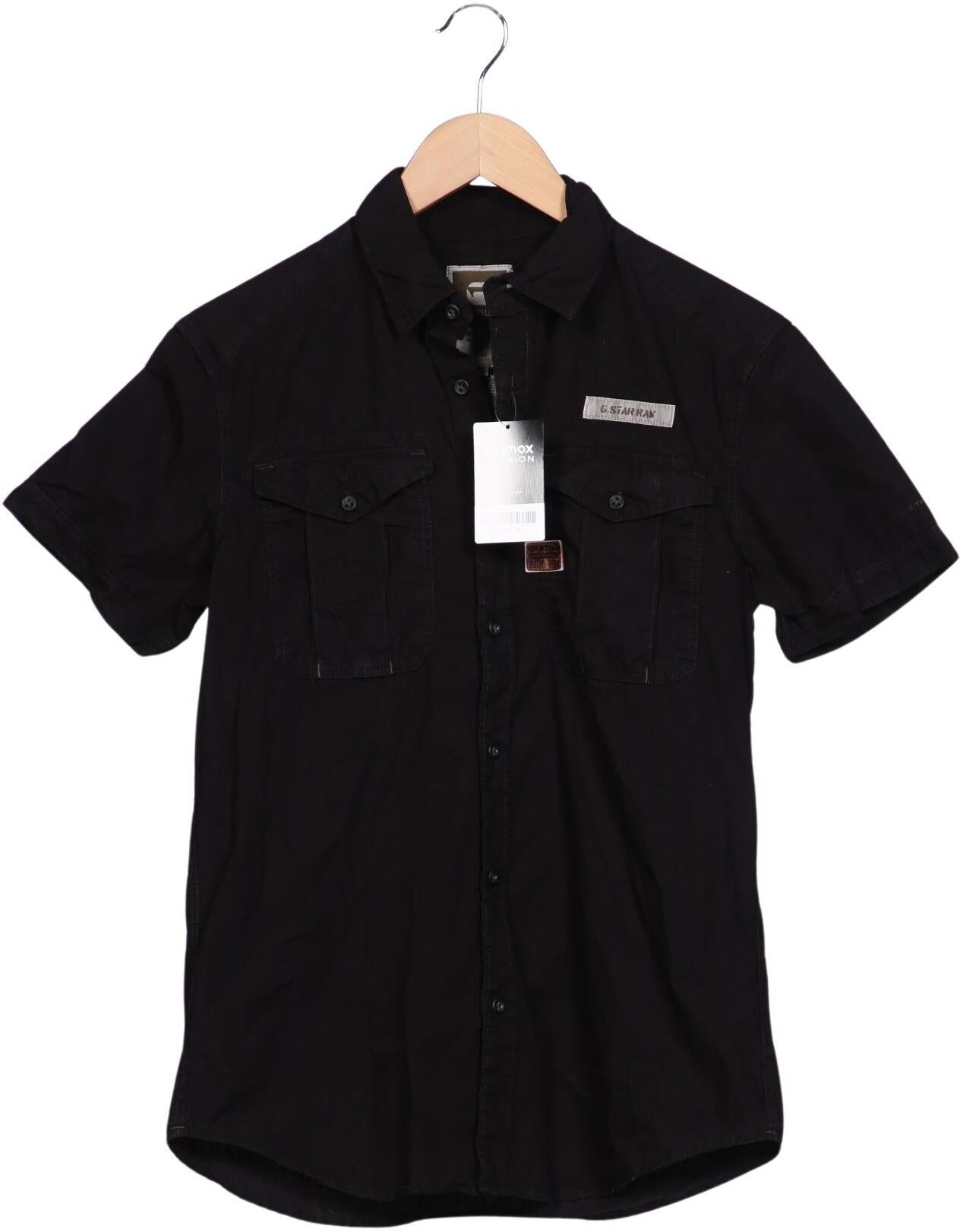 G Star RAW Herren Hemd, Schwarz, Gr. M, Baumwolle - Second Hand