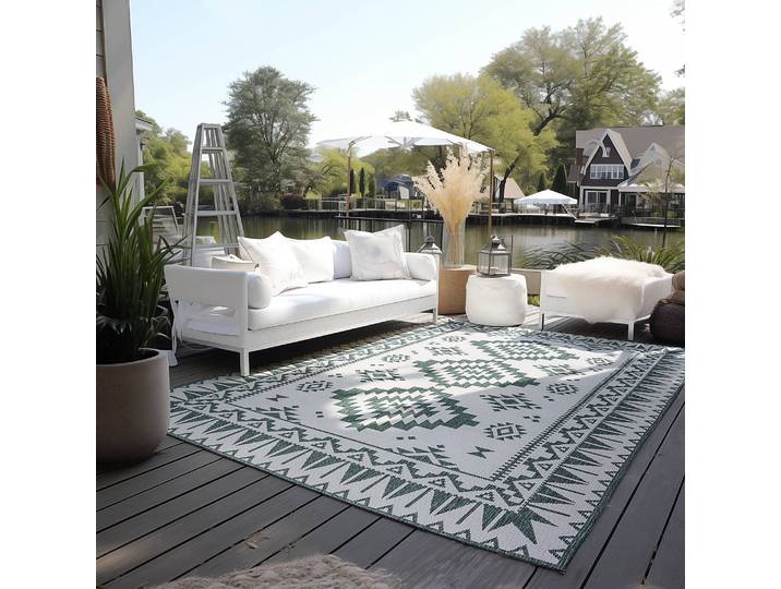 Tapis intérieur/extérieur Dynamic Vert/Vert Polypropylène 200 x 290cm