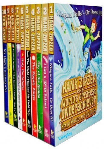 Walker Books Hank Zipzer 10 Books Collection Set by Henry Winkler & Lin Oliver - Paperback - Ages 7-9 - Funny School Adventures