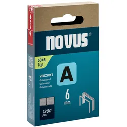 NOVUS Heftklammer A 042-0773 53/6 verzinkt 1.800 Stück